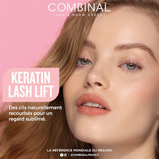 Réhaussement de cils + Teinture + Soin à la Kératine